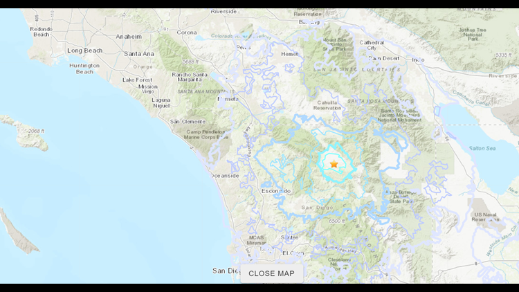 Earthquake rattles parts of San Diego County