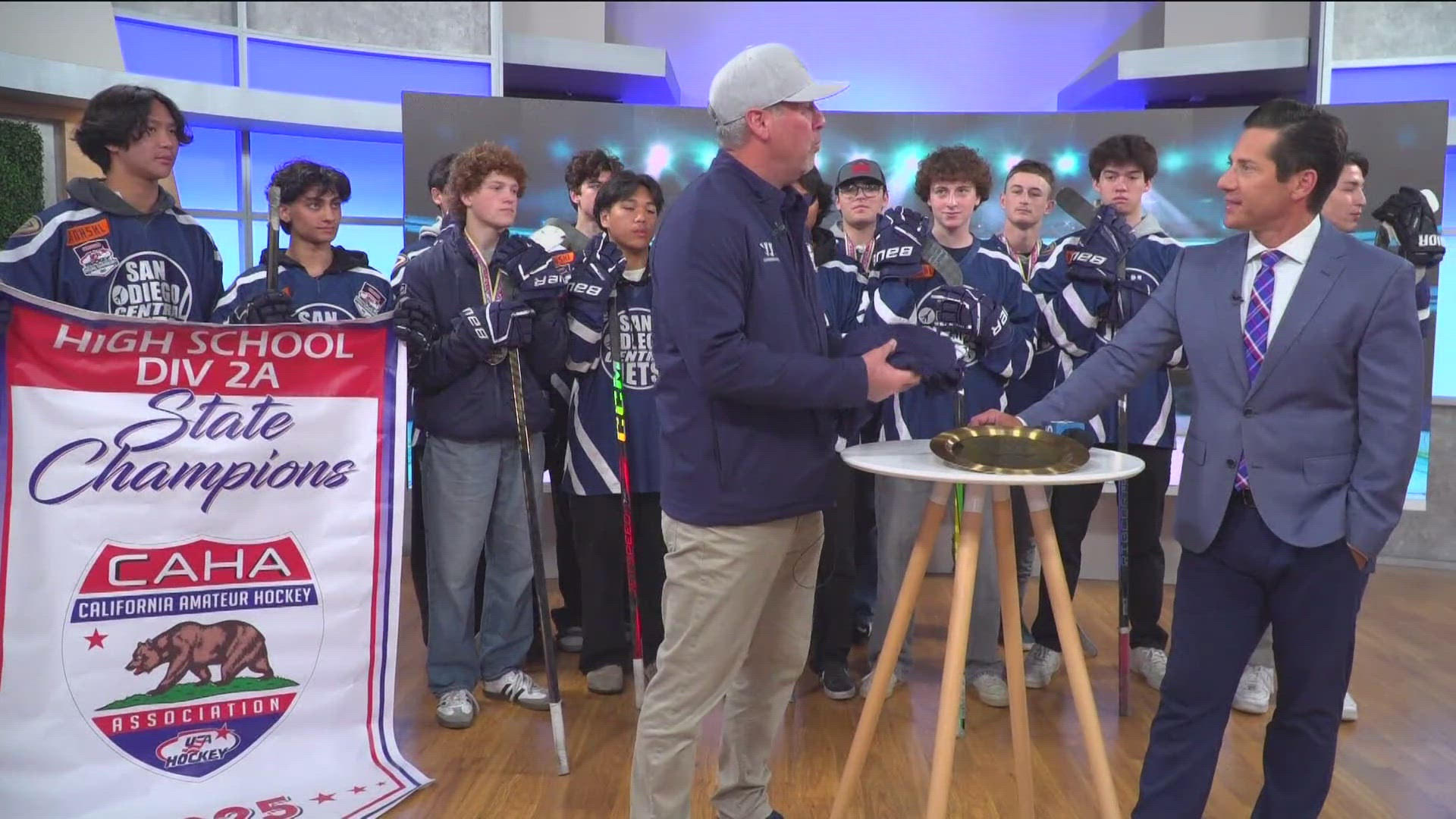 Central Jets Hockey team draws players from high schools in the San Diego area.