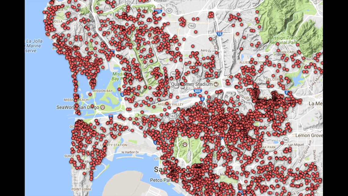 Bedbugs, barking dogs and substandard housing Mapping San Diego’s