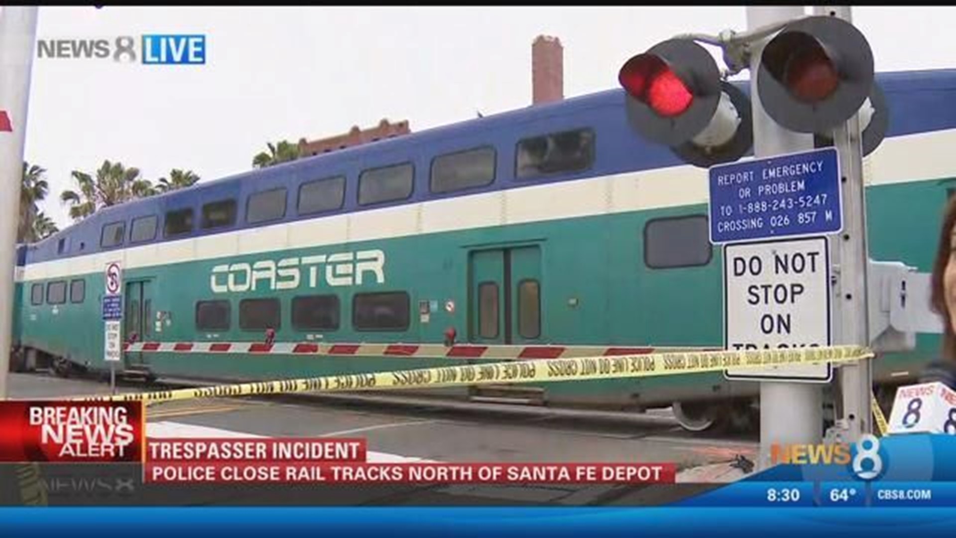 Police close rail tracks due to trespasser incident in Mission Hills