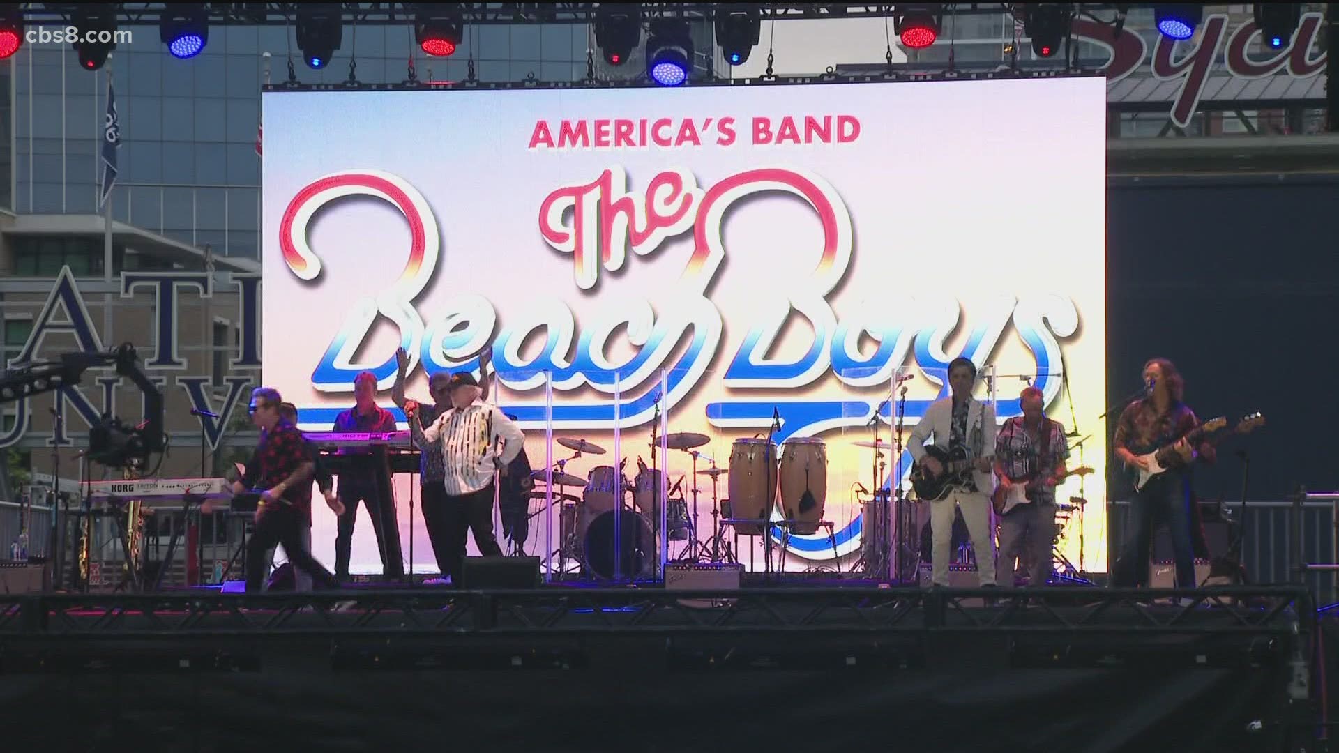 The Beach Boys played Saturday night as a part of the Padres 2021 summer concert series.