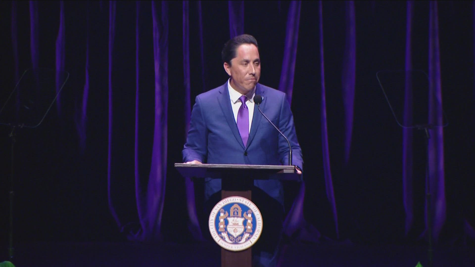 Todd Gloria delivered his third State of the City address on Wednesday from the San Diego Civic Theatre.