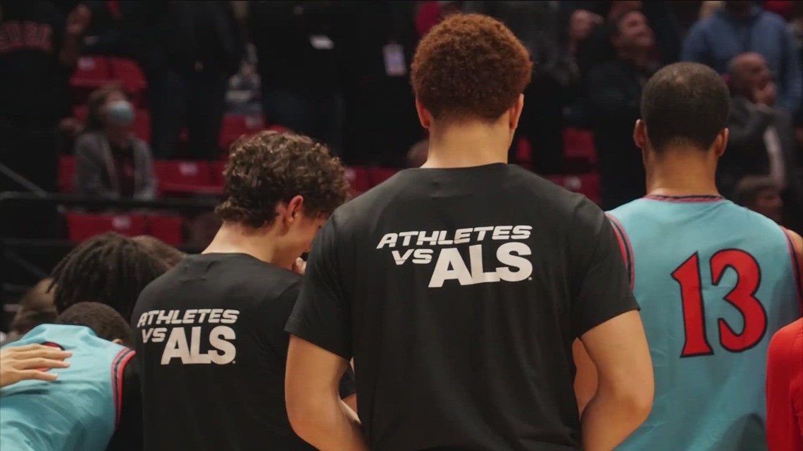 SDSU basketball team champions people live with ALS