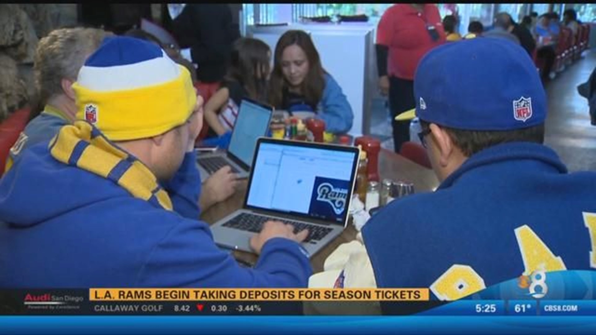 LA Rams begin taking ticket deposits, report heavy interest