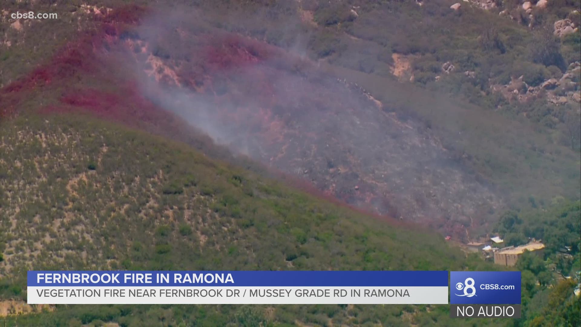 Cal Fire reports that the fire is near Fernbrook Drive and Mussey Grade Road.