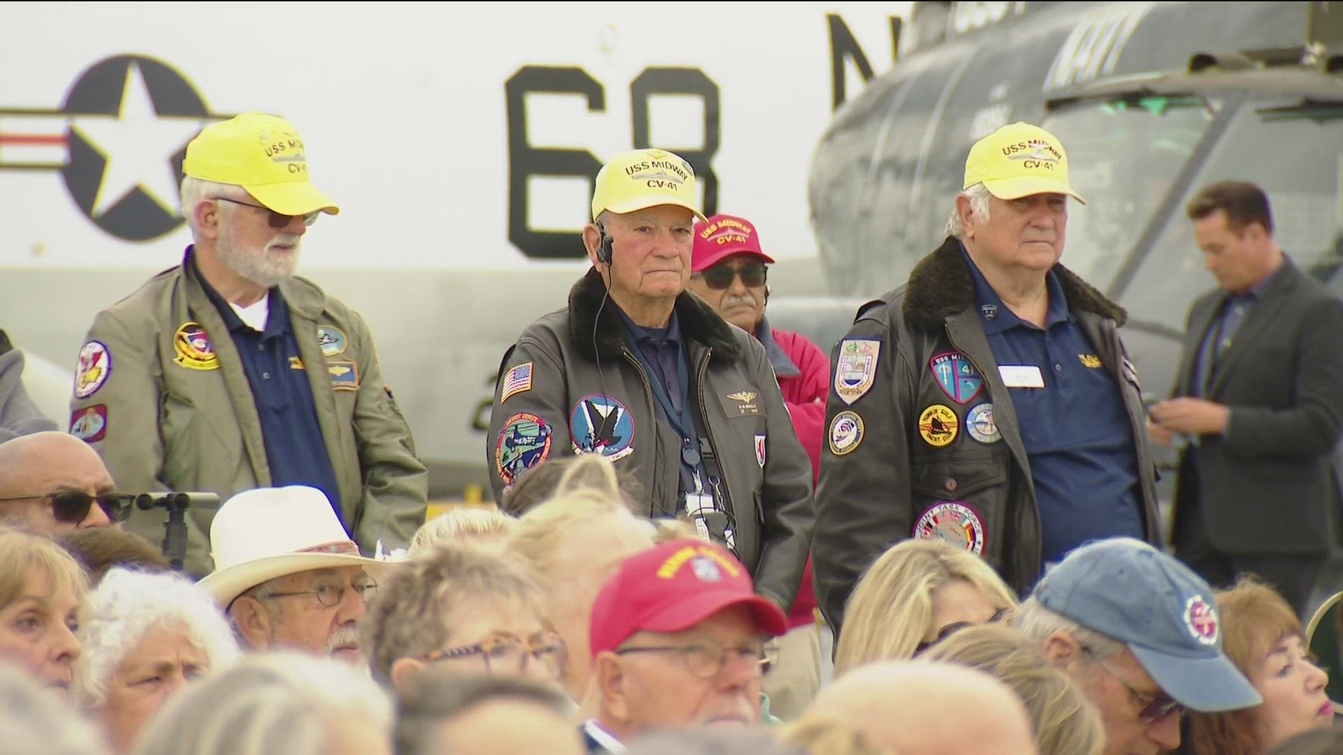 The USS Midway Museum held its annual commemoration ceremony Monday to honor all U.S. fallen service members.