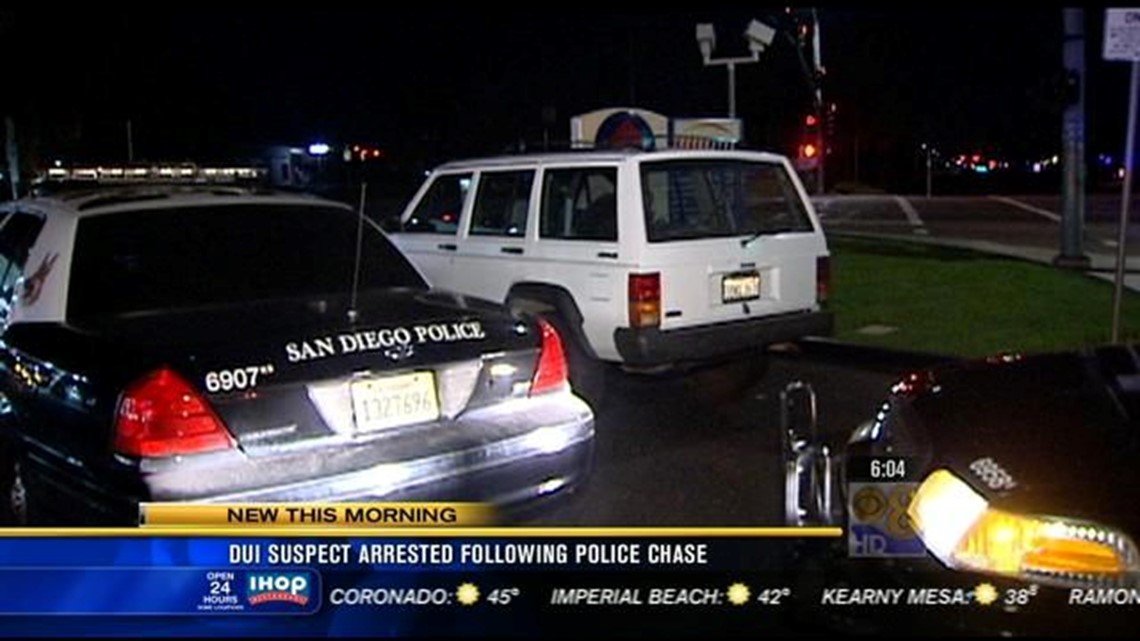 DUI Suspect Arrested Following Police Chase | Cbs8.com