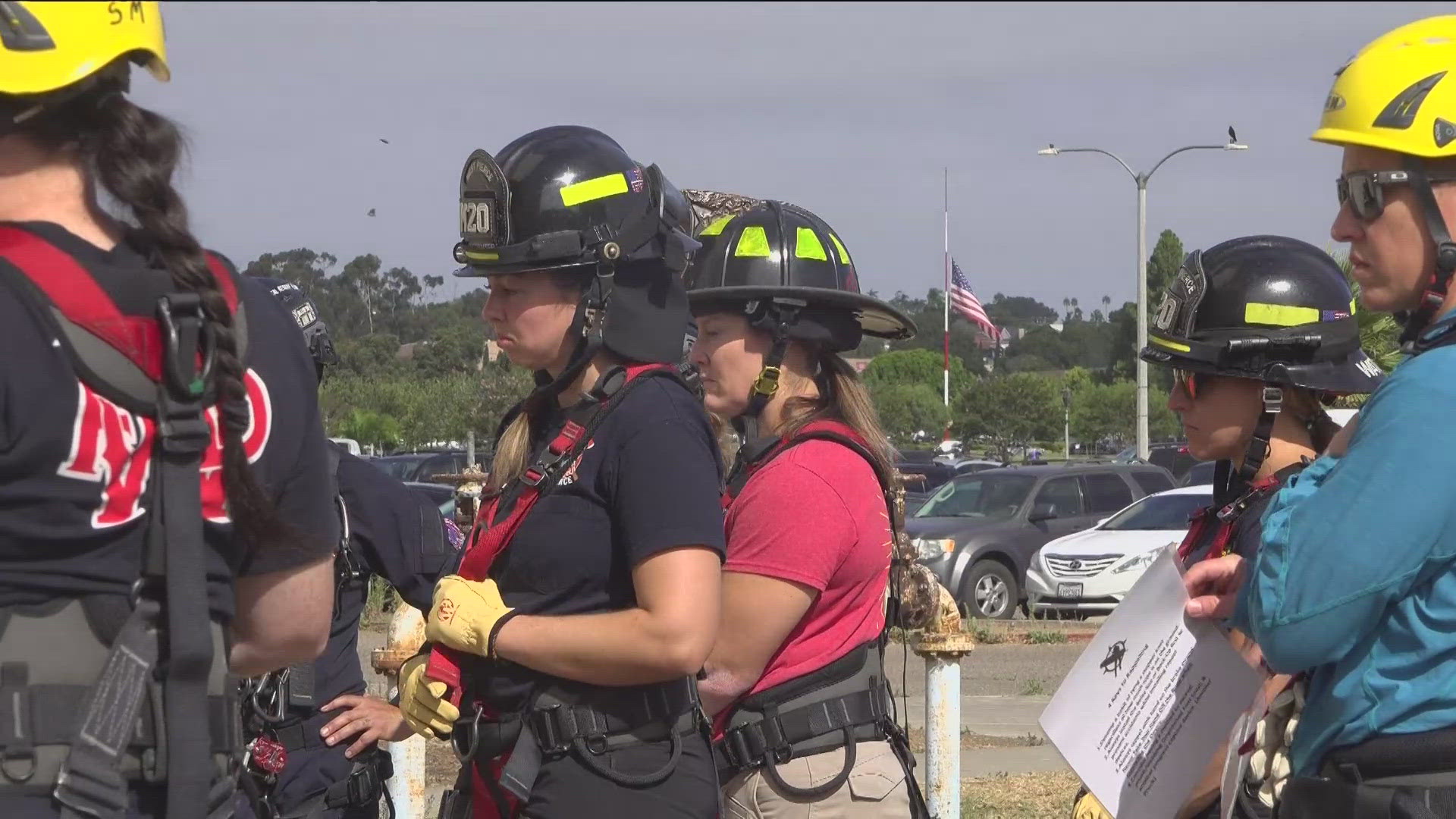 For the first time, the Women in Fire International Conference is being held in San Diego. Hundreds of women firefighters had a rare chance to train with each other.