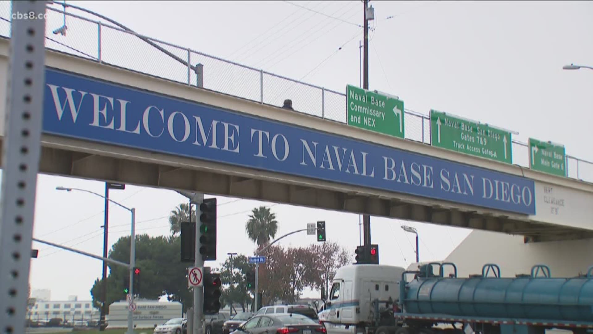 Increased health screening measures are in place at San Diego bases to help stop the spread of coronavirus. Some sailors and civilians will work from home.