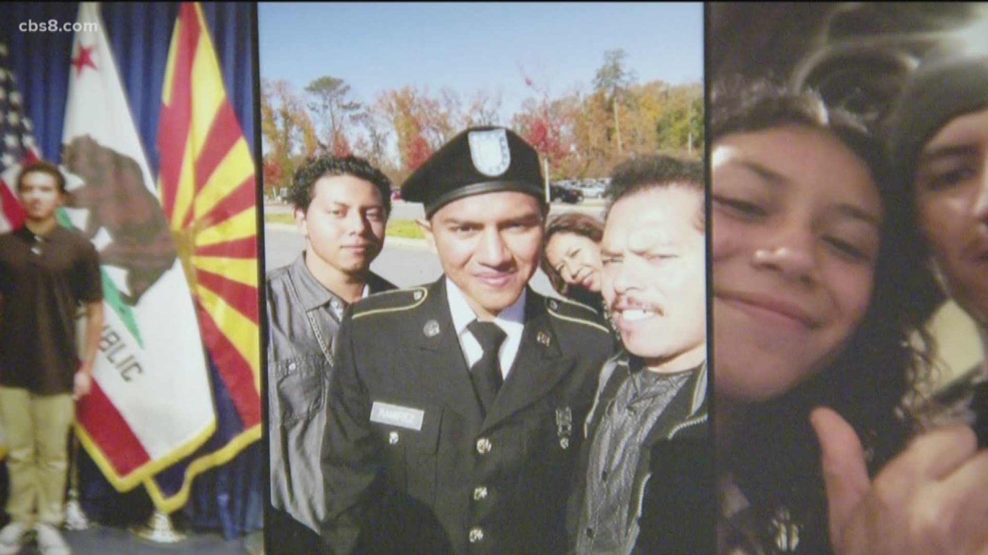 Loved ones of 23-year-old veteran from Chula Vista honored his service and his life Thursday night. He was killed in a wrong-way crash in Chula Vista.
