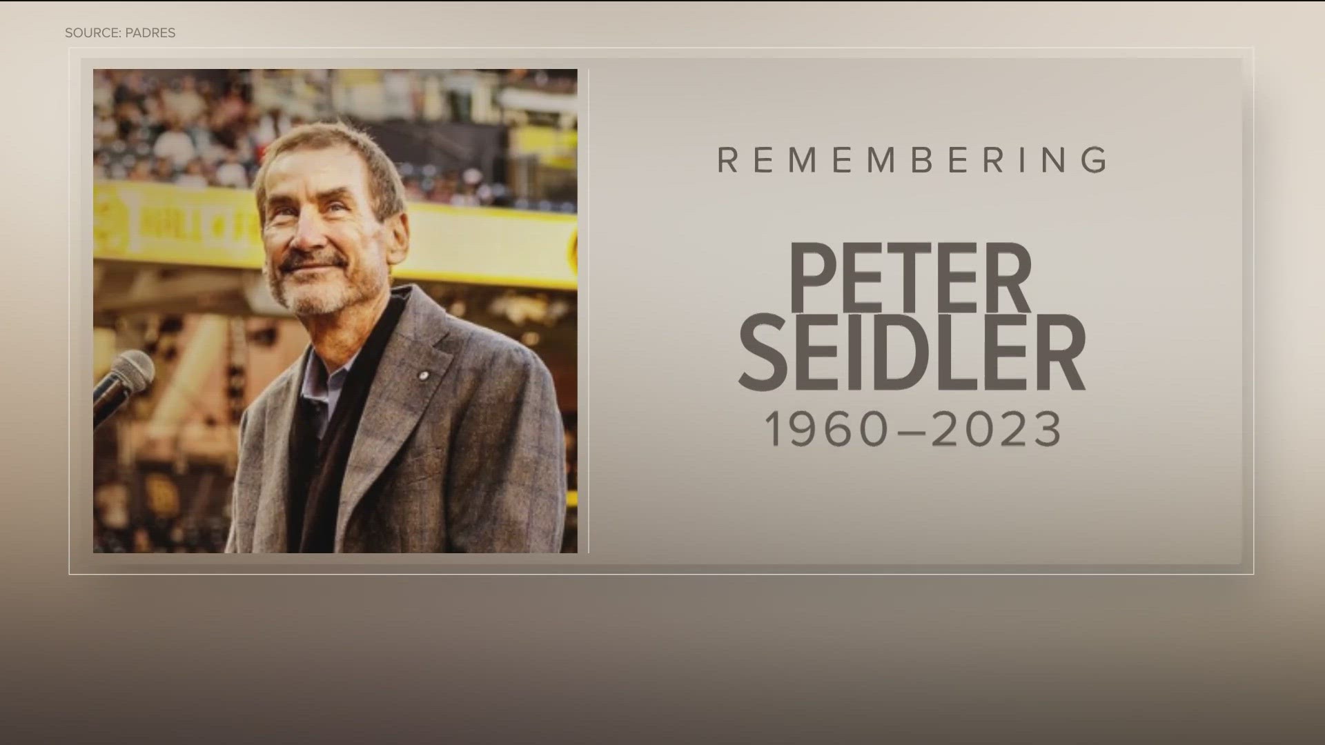 Fans mourn the loss of the Padres' Chairman and Owner, Peter Seidler, after his death on Tuesday.