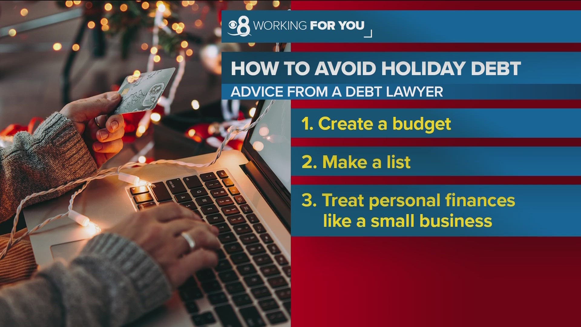 Now that holiday shopping season is here, financial experts are warning against falling into the debt trap.