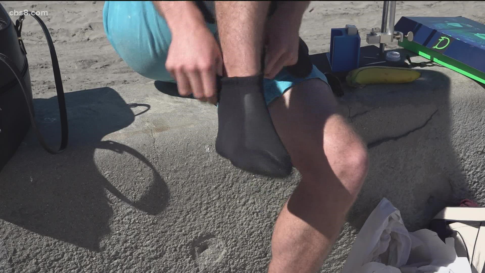 A group of graduates from UC San Diego are working to develop a product that may be useful to have on-hand while at the beach.