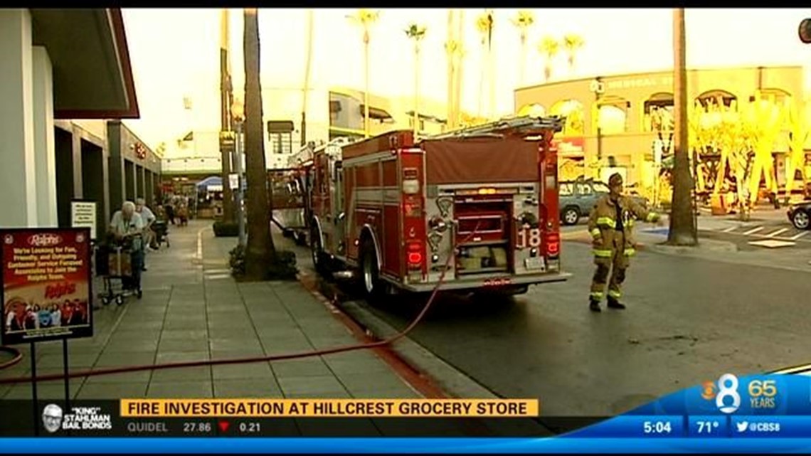 Hillcrest grocery store fire under investigation