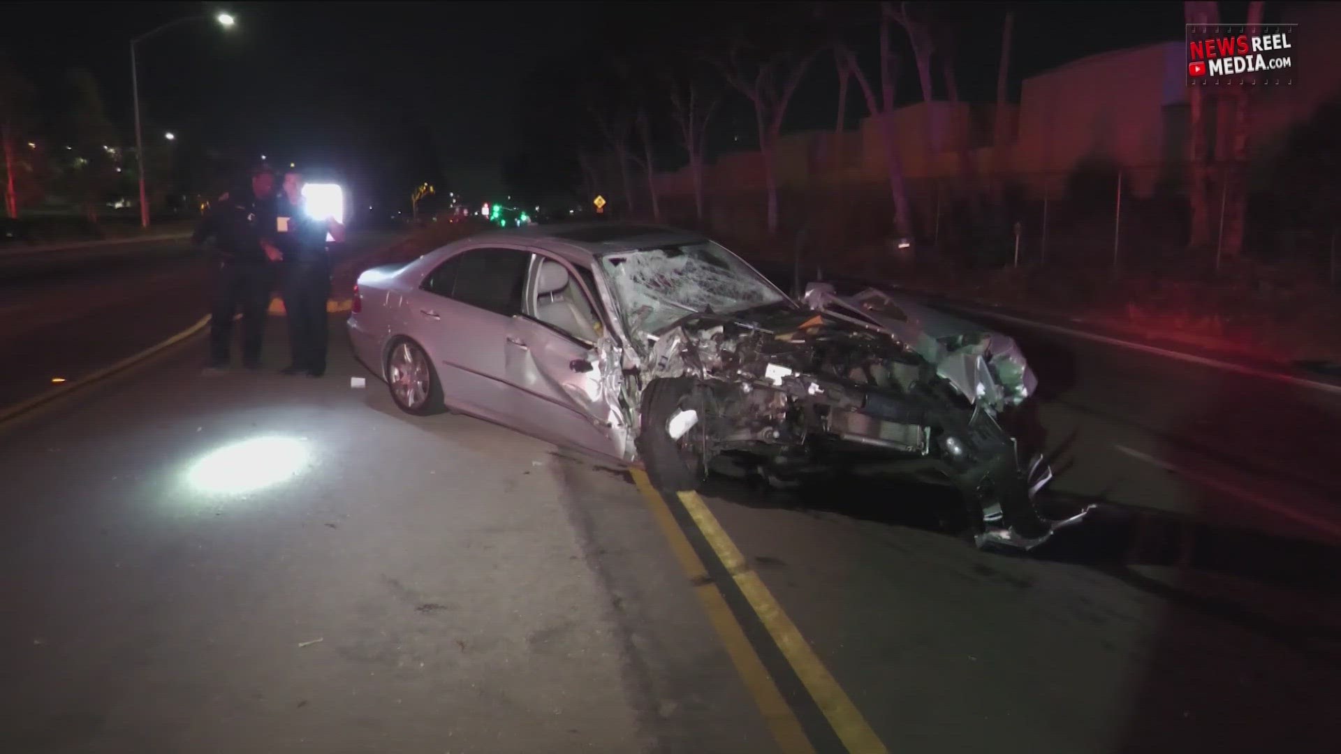 A San Diego mother was booked into jail early Tuesday morning, accused of driving drunk and crashing her car while her two children were with her.