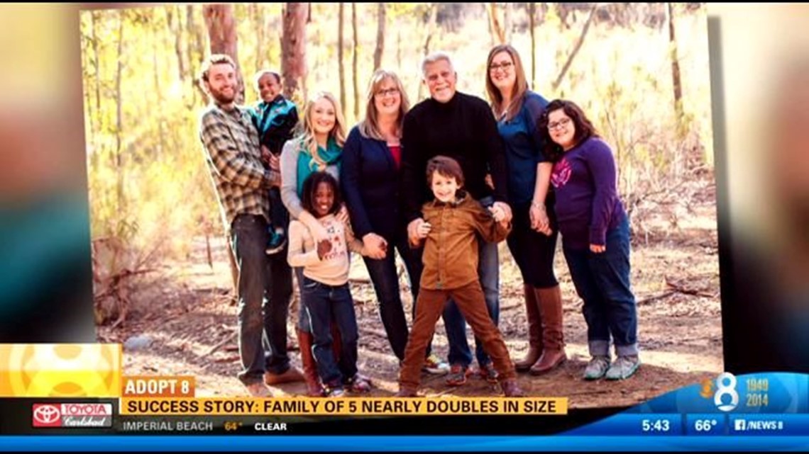 Success story: Family of 5 nearly doubles in size | cbs8.com