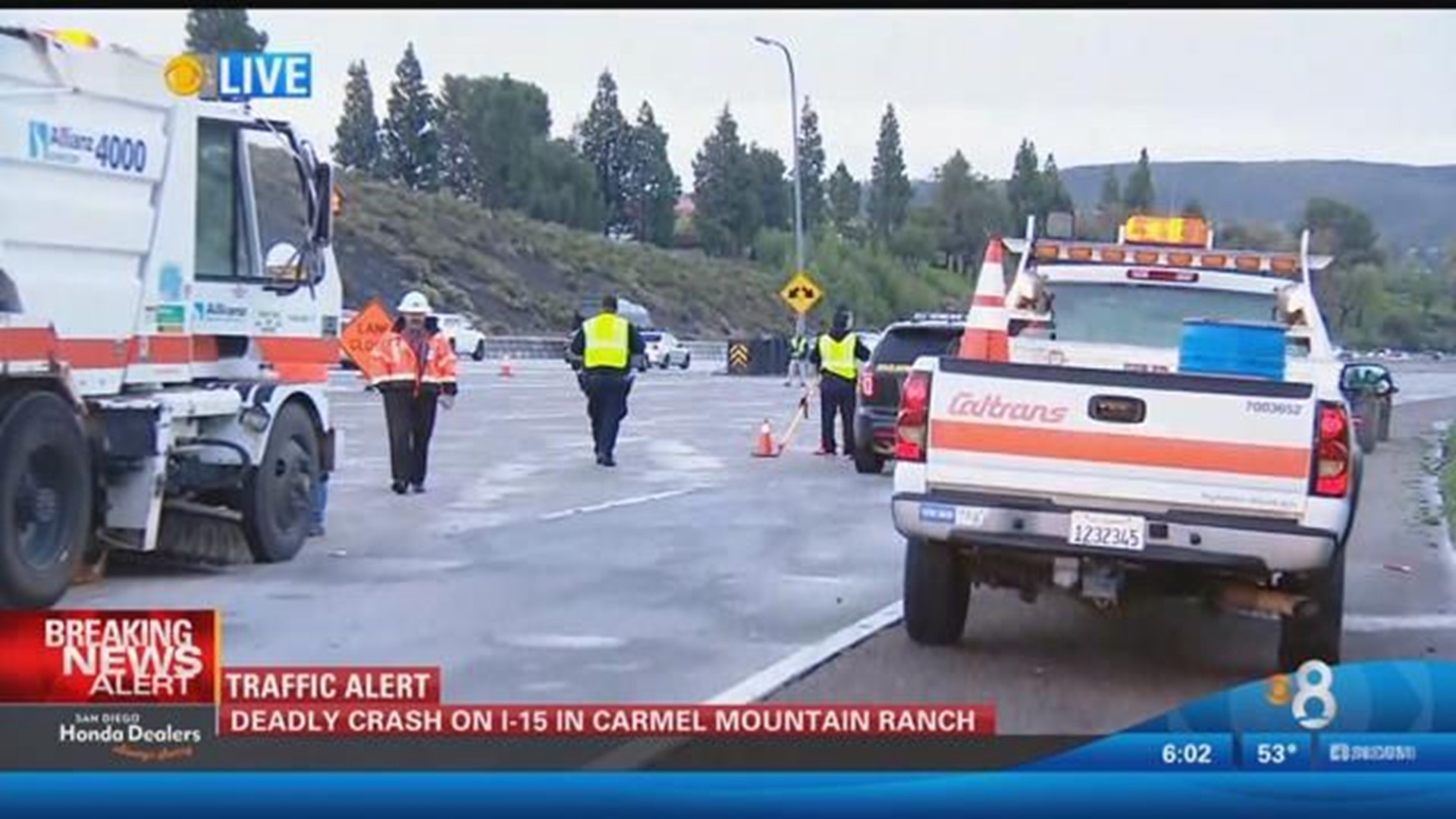 Fatal Crash On Southbound I-15 At Carmel Mountain Rd Causes Major ...