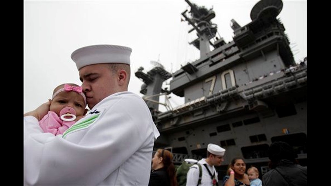 Uss Carl Vinson Returns To Sd After Burying Bin Laden's Body At Sea 