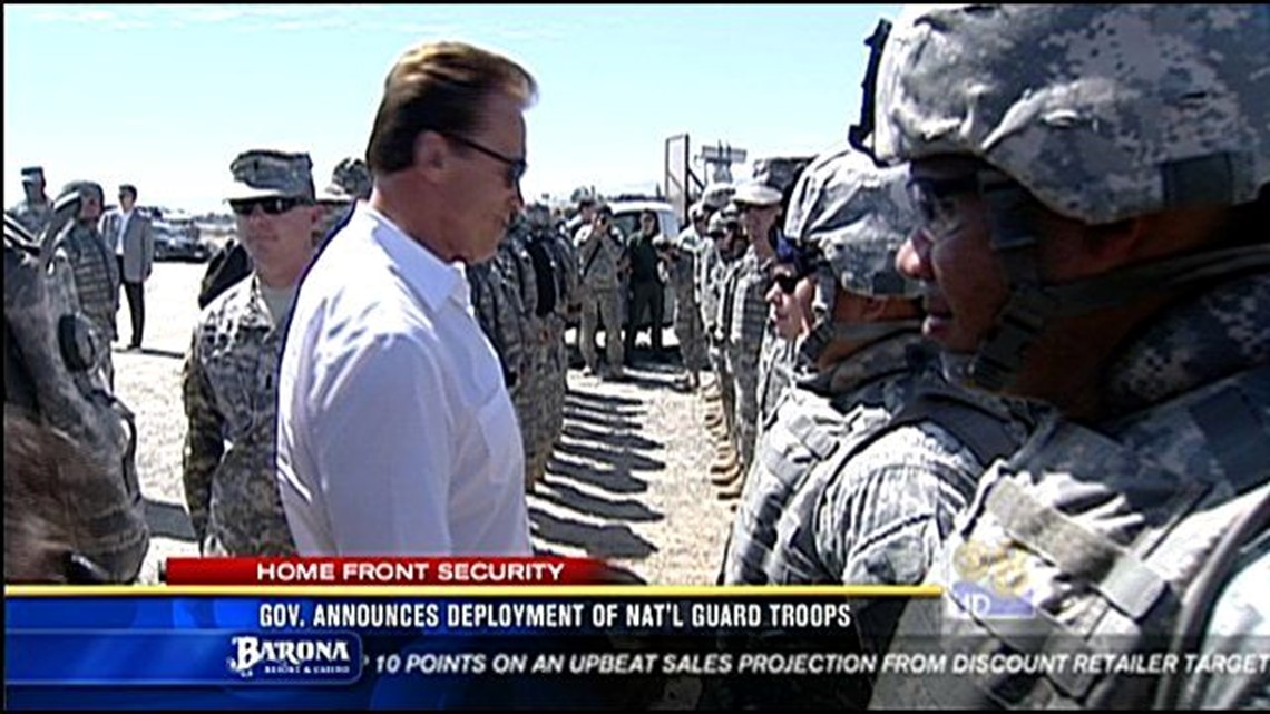 First of National Guard troops deployed to California-Mexico border ...