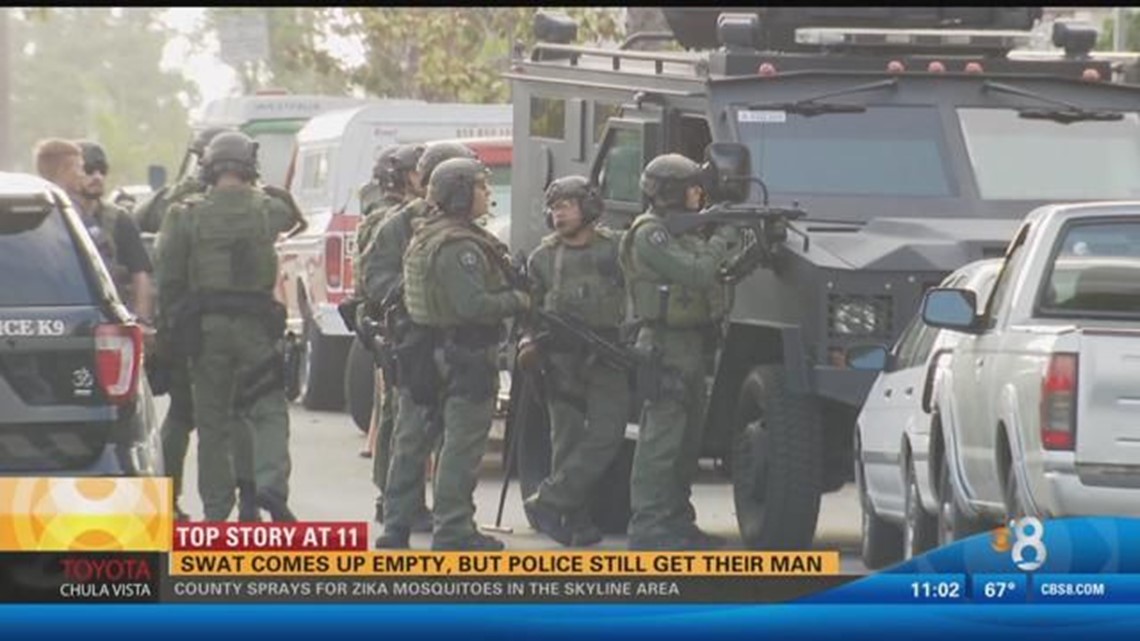 Pacific Beach Swat Comes Up Empty Police Still Get Their Man