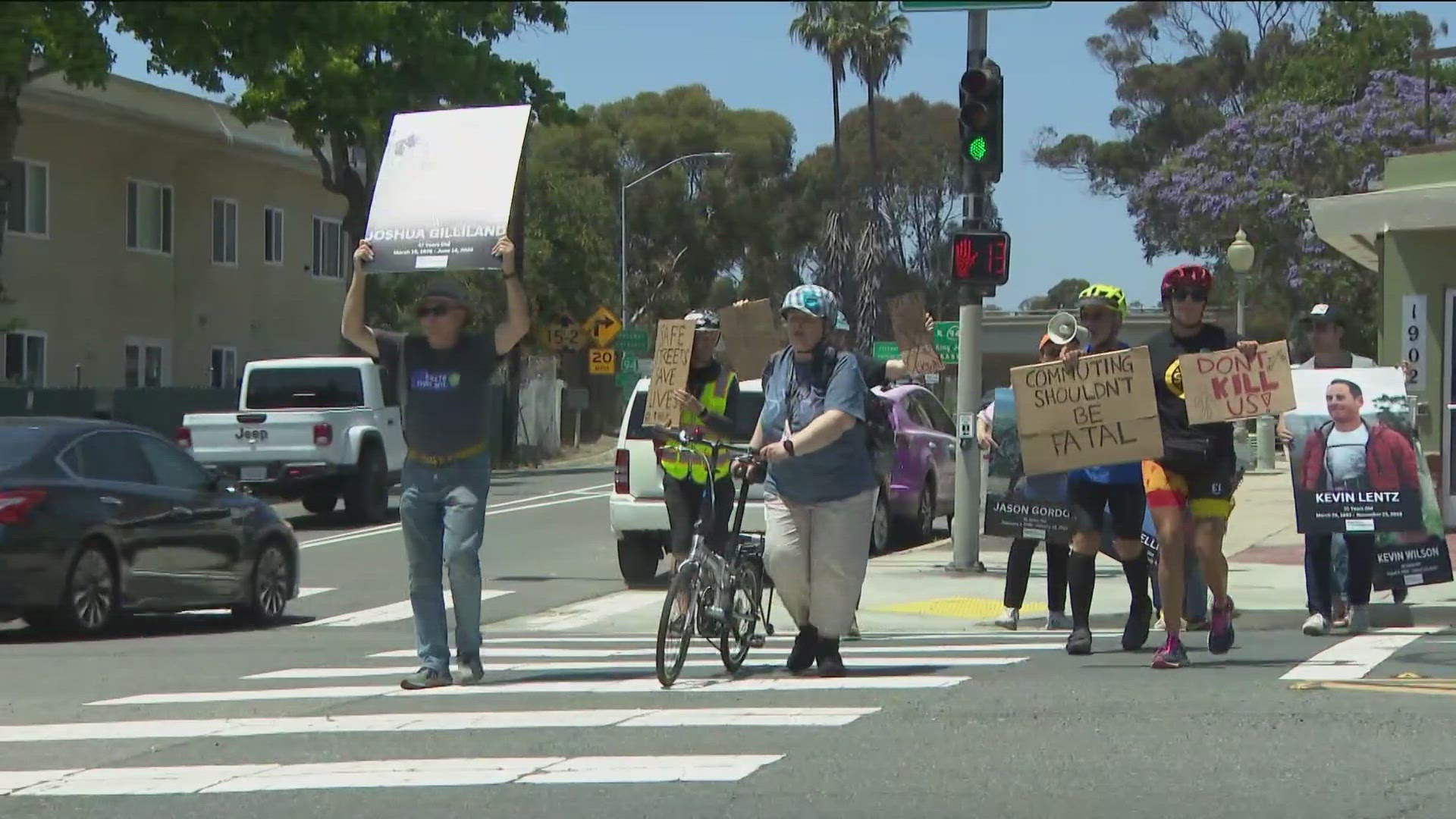 Mayor Todd Gloria's proposed fiscal year 2025 budget addresses eight of those streets, but victim's loved ones want the remaining seven added to the list as well.