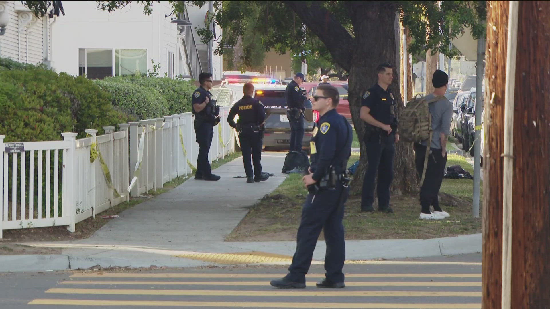 A man in his 50s was shot by San Diego police. He was transported to the hospital and is expected to survive, officials said.