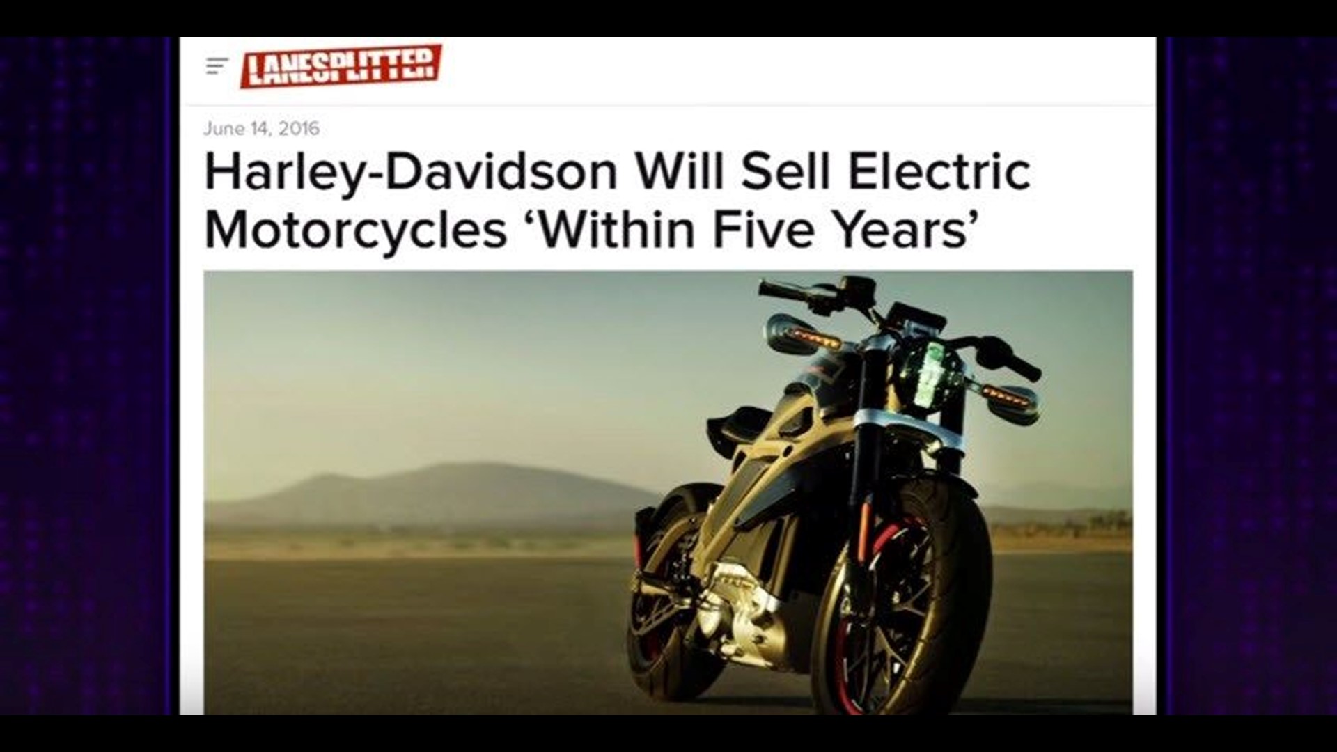 Why Is HarleyDavidson Going Electric?
