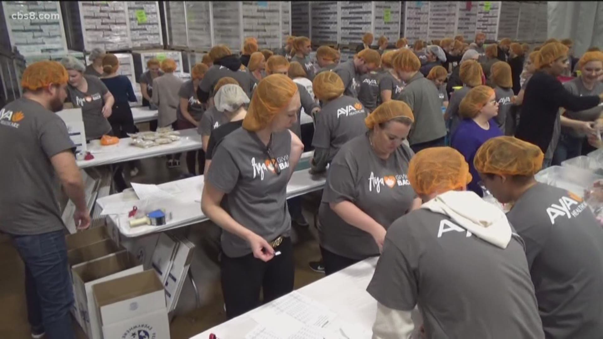 One in 6 children are estimated to go hungry in San Diego County. One company helped to provide the next meal for thousands of families in need.