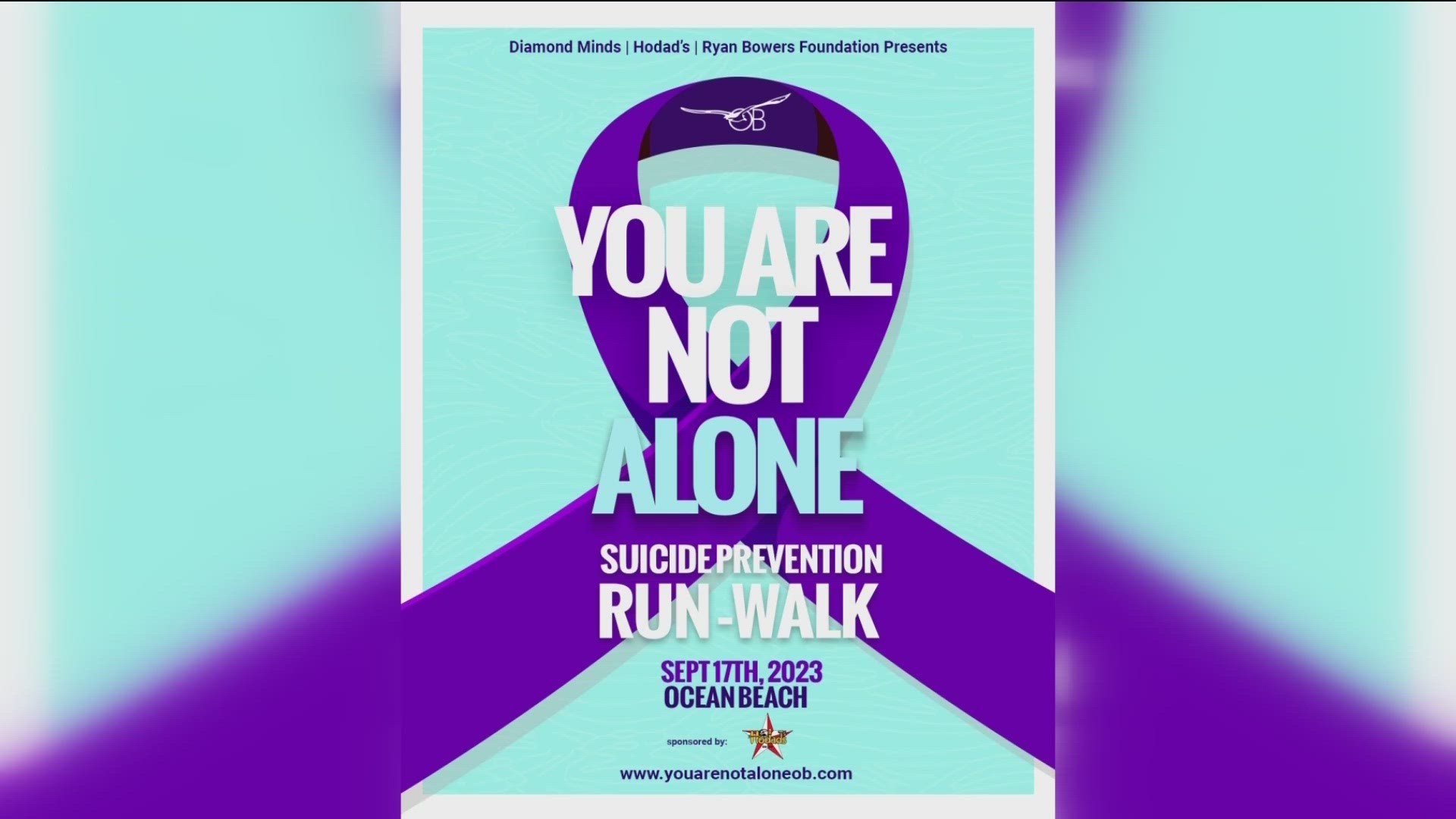 The You Are Not Alone Suicide Prevention Run-walk is September 17, 2023.