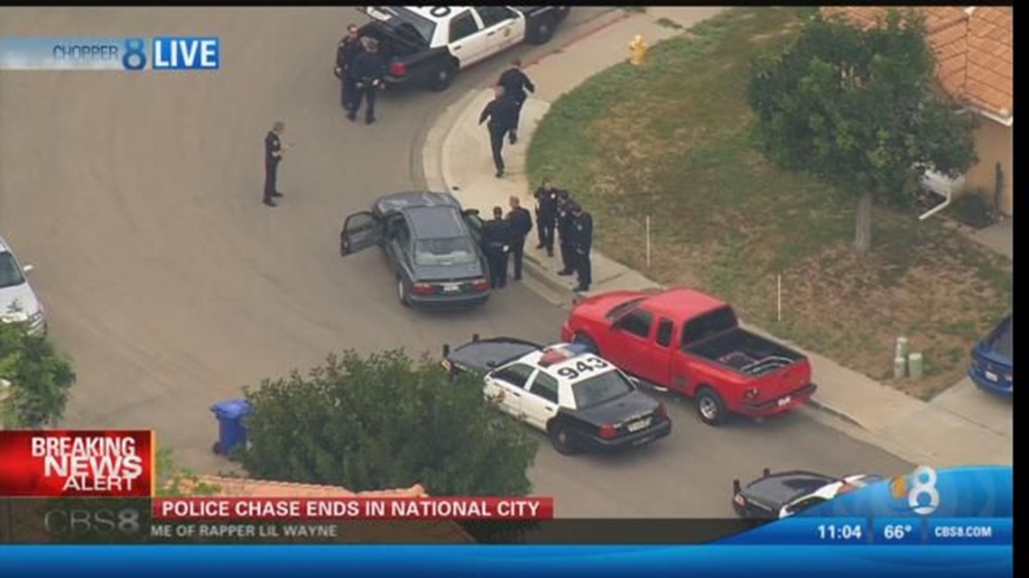 Car theft suspect arrested after short chase | cbs8.com