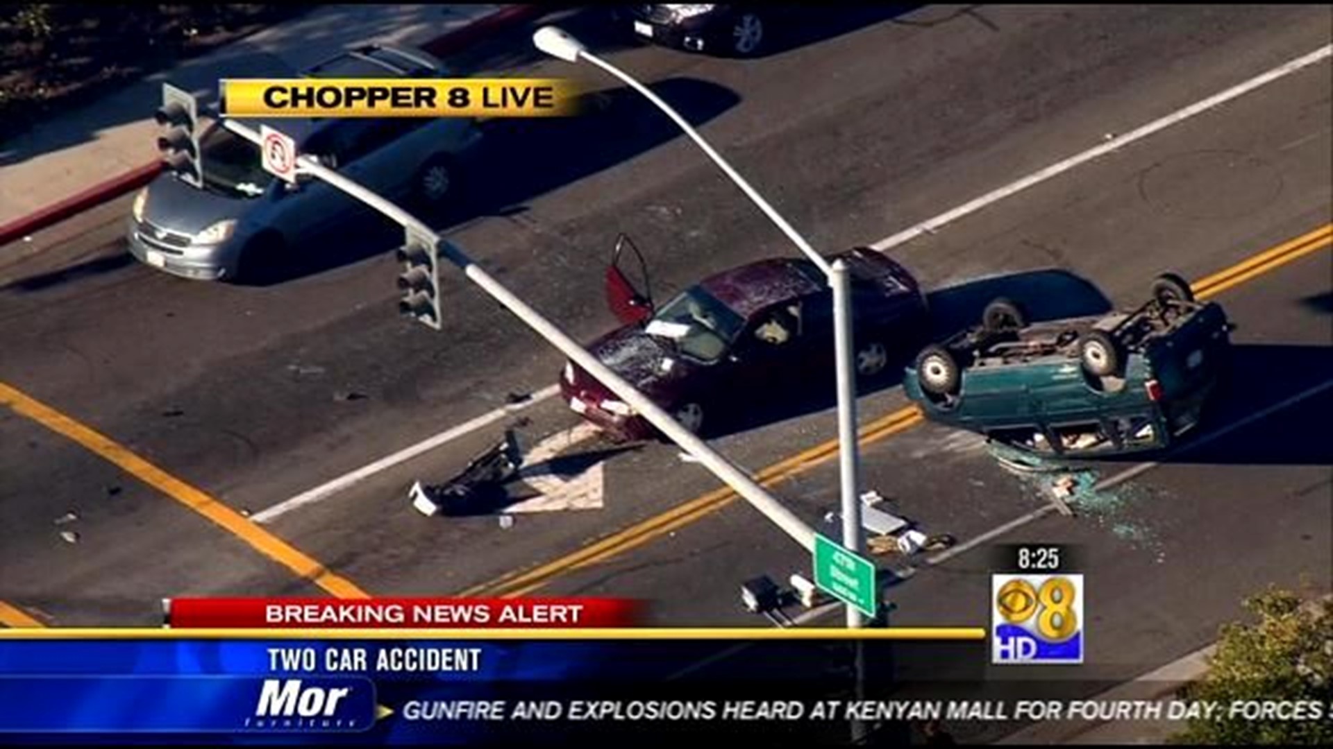 Multi-car accident sends 4 people to the hospital | cbs8.com