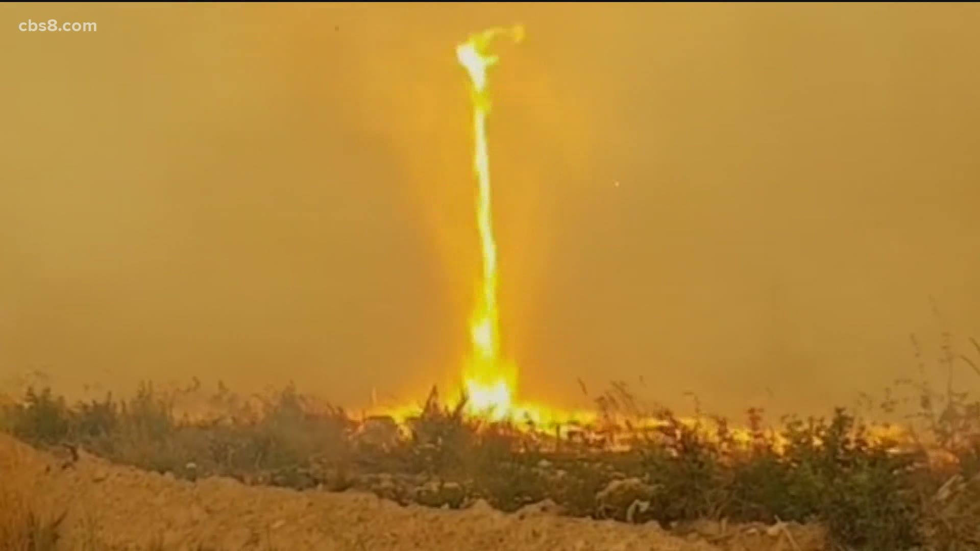 The "fire tornado" or "firenado" got spinning so fast it got up to 140 mph spinning in the Carr Fire near Redding in 2018.