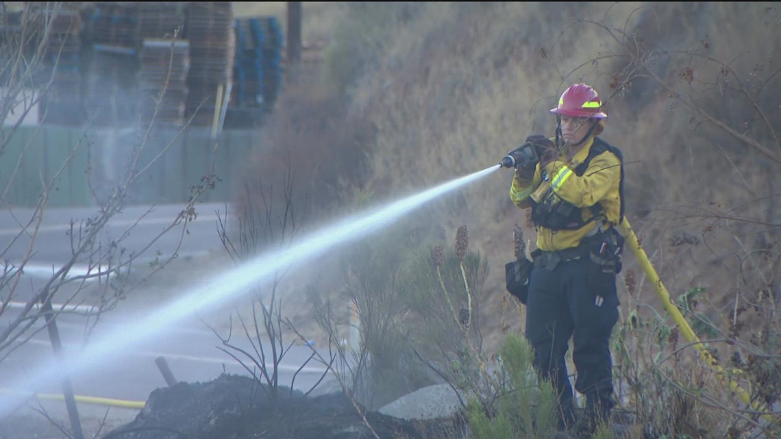 Fire crews continue to monitor hotspots of a wildfire near Lakeside ...