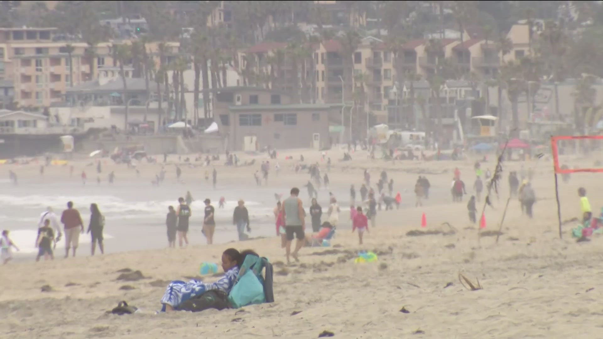 Despite the overcast and cool temperatures in San Diego over Memorial Day weekend, visitors and locals alike made the most of the beach.