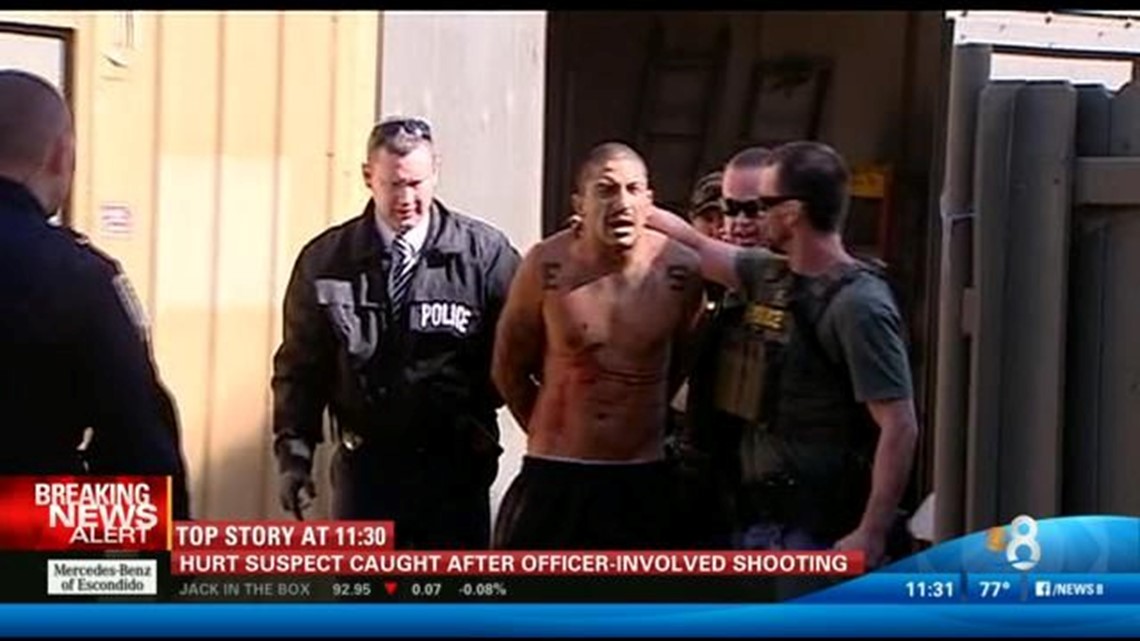 Suspect caught after officer-involved shooting in National City | cbs8.com