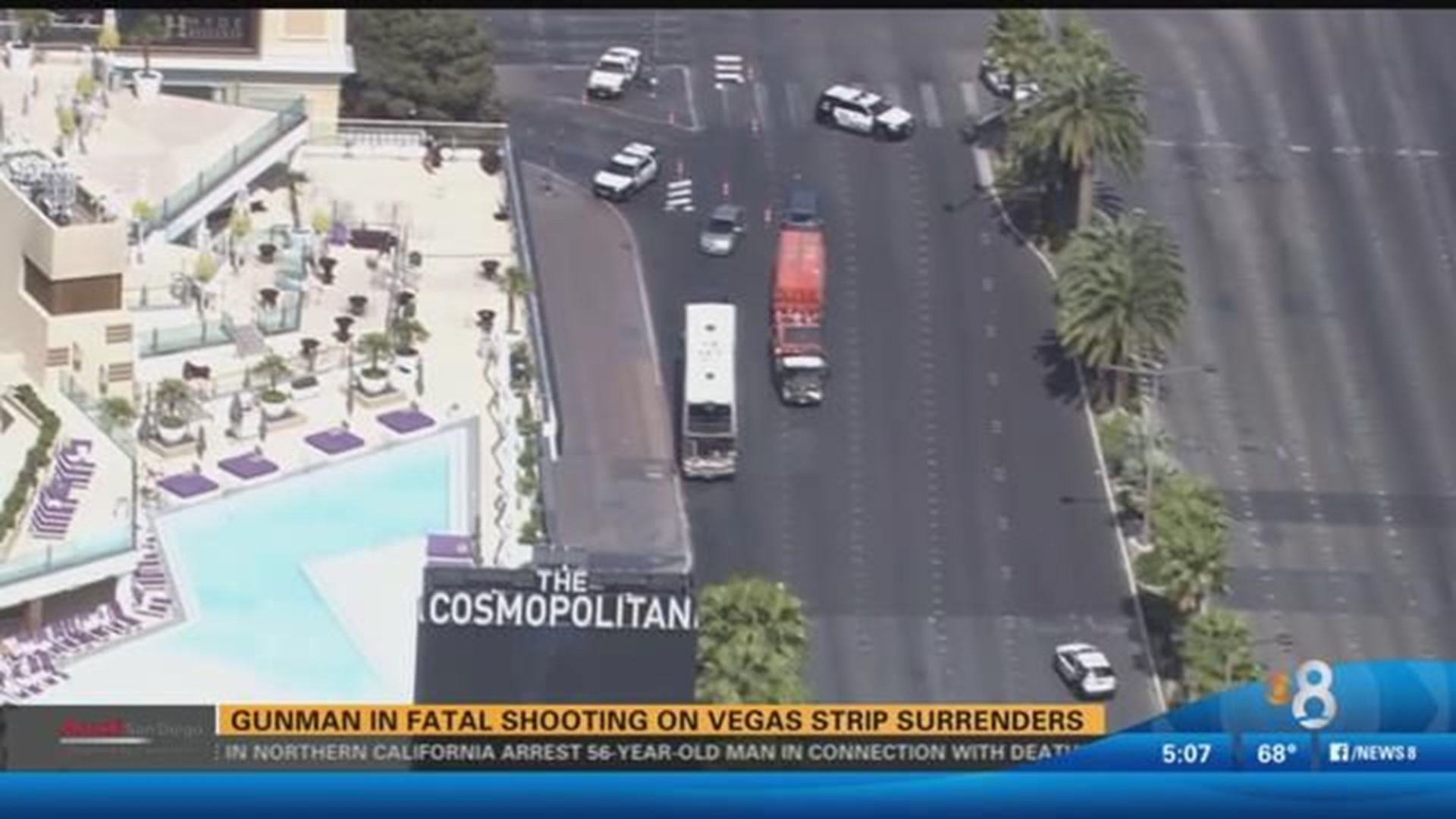 Gunman surrenders after fatal shooting on Las Vegas Strip | cbs8.com