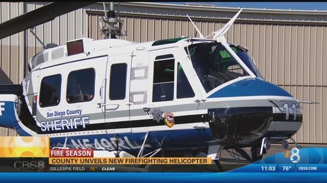 County unveils new firefighting helicopter