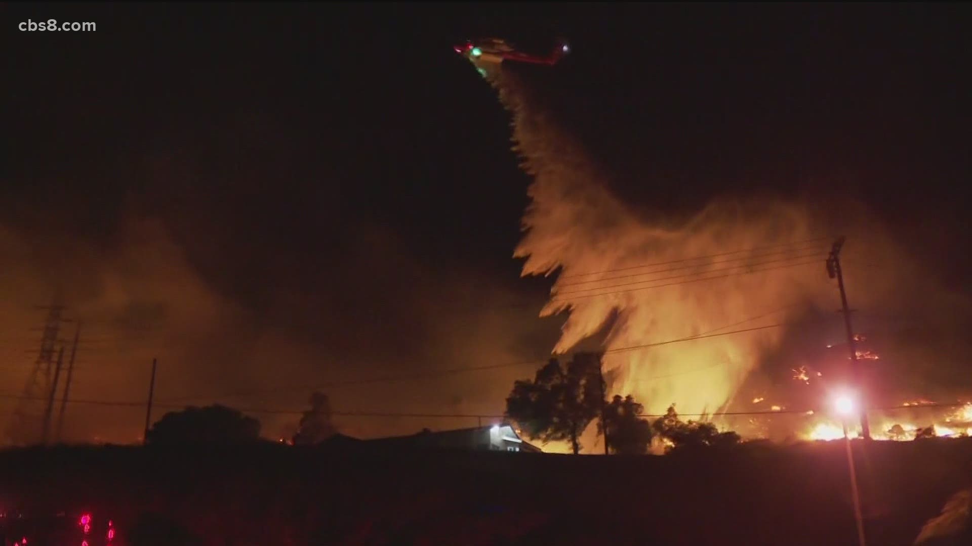 "It looked like lava rolling down," said a neighbor.