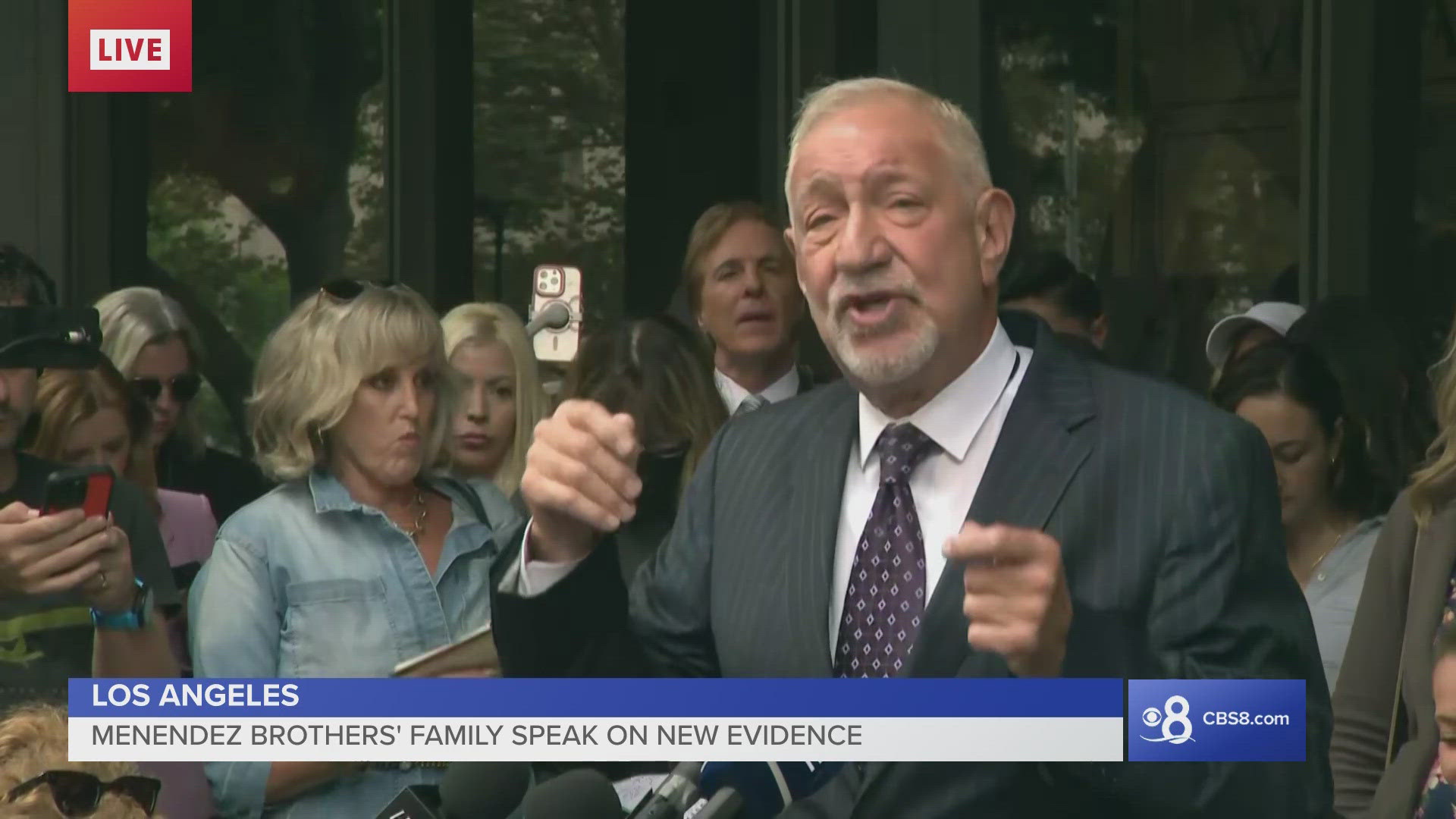 Family members of the Menendez Brothers spoke at a press conference urging Los Angeles District George Gascon to act on new evidence.