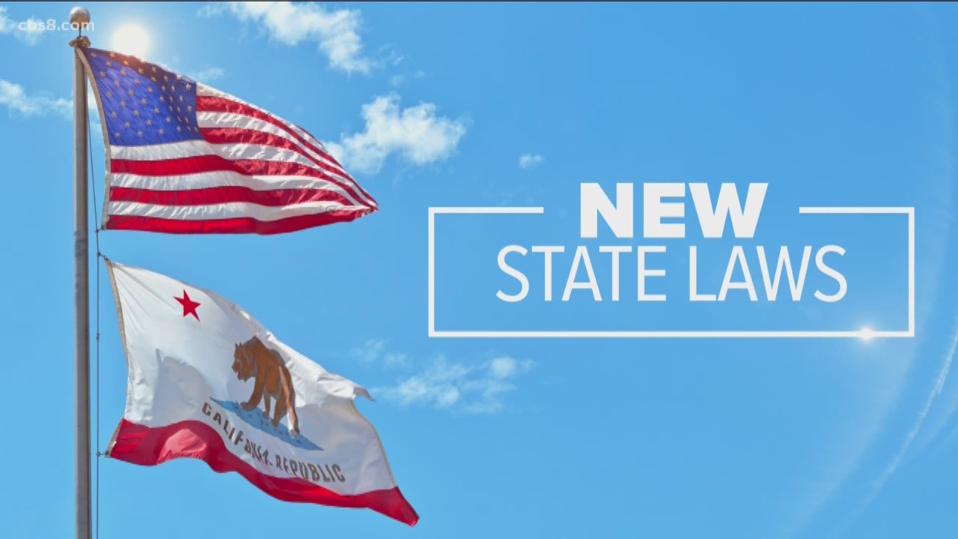 Here is information on new laws in California that go into effect in the new year.