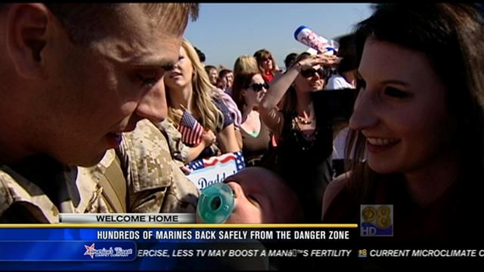 Hundreds Of Marines Back Safely From The Danger Zone