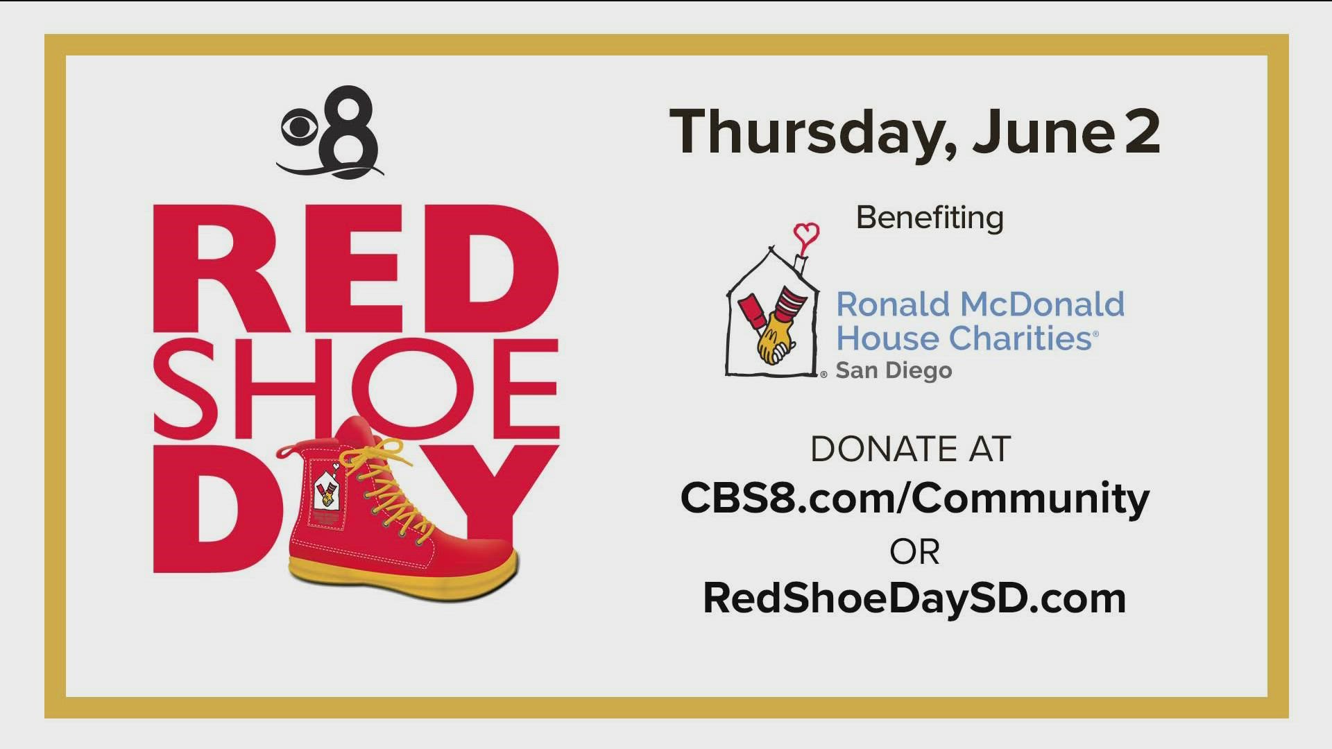 On Thursday, June 2, teams of volunteers are hitting the streets with big red shoes, all to support San Diego’s Ronald McDonald House.