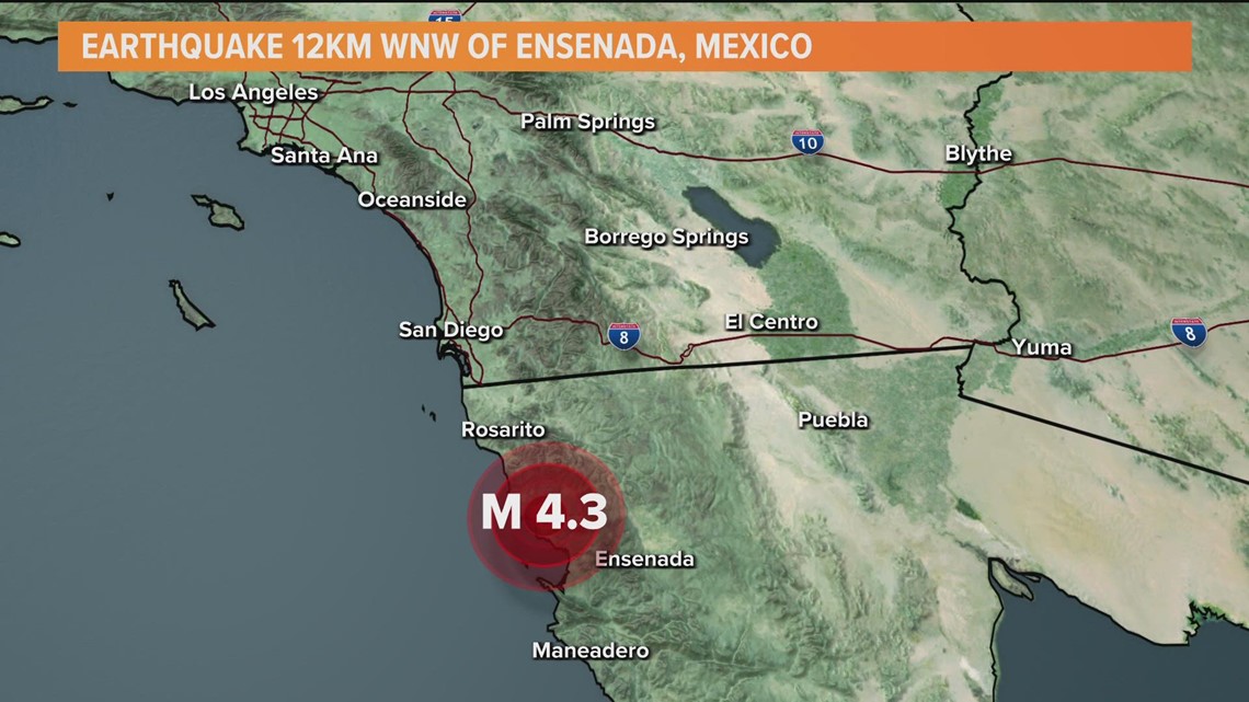 Did you feel it?  I felt an earthquake across San Diego