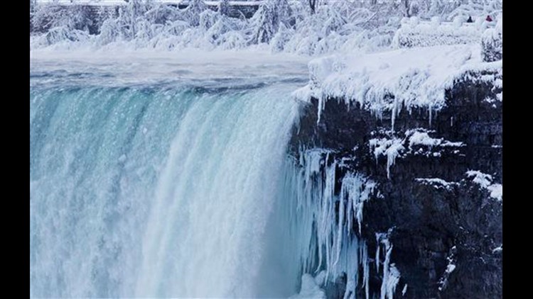 Frozen Niagara Falls Drawing Tourists To Winter Spectacle Cbs8 Com
