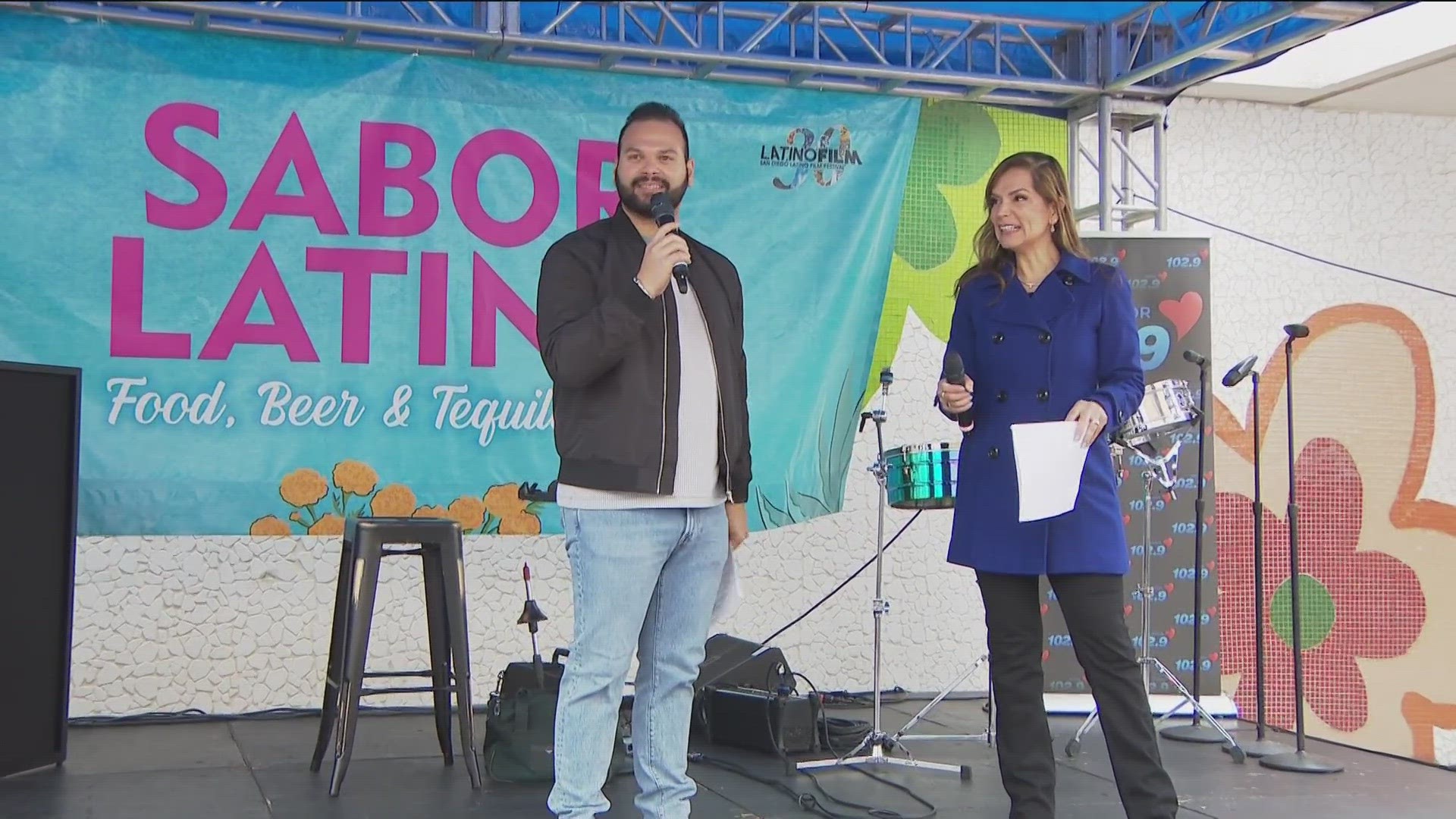 CBS 8's Jesse Pagan hosted the event at Westfield Mission Valley Mall, featuring a cooking match where different chefs faced off with their best Latin dishes.