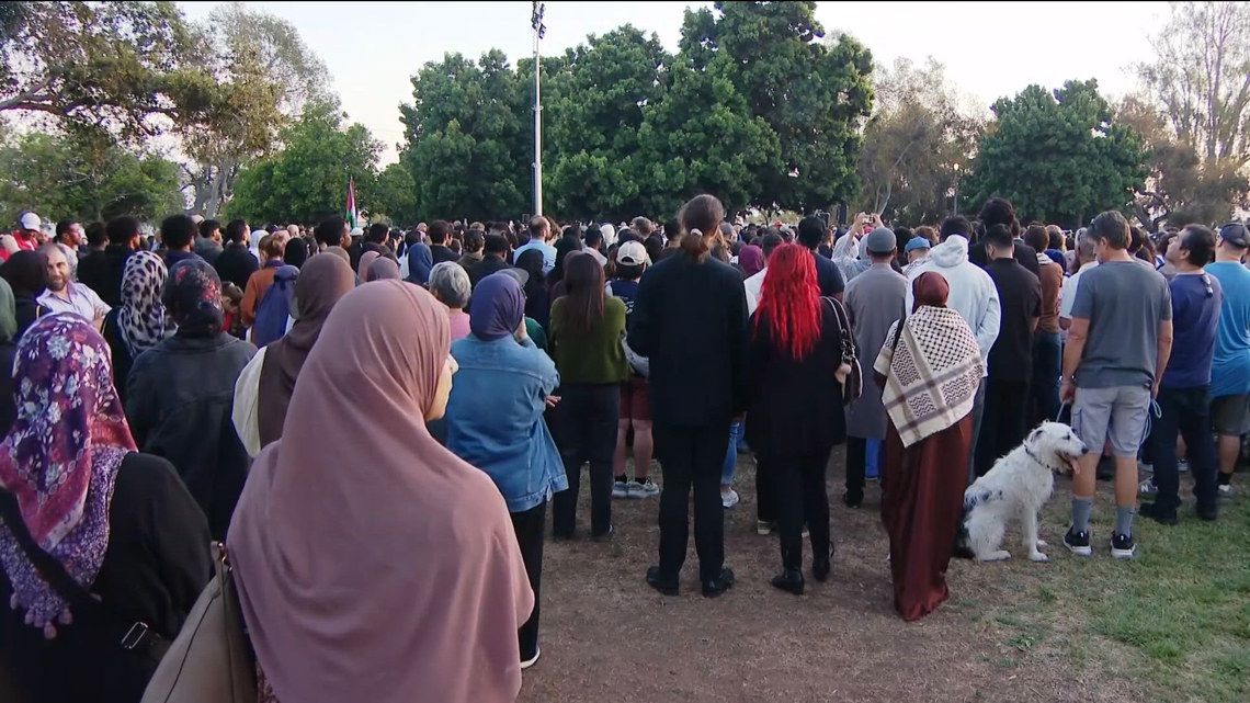 Community vigil honors those killed in shooting at Islamic Center of San Diego