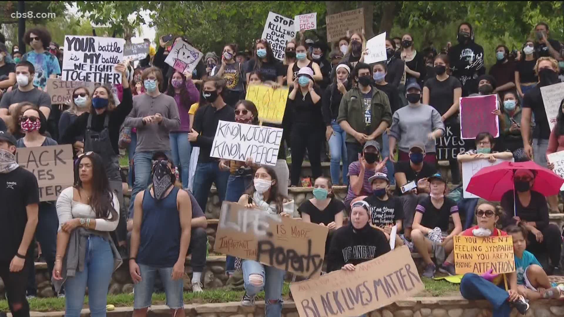 People from Vista to Oceanside hit the streets to fight for racial equality.