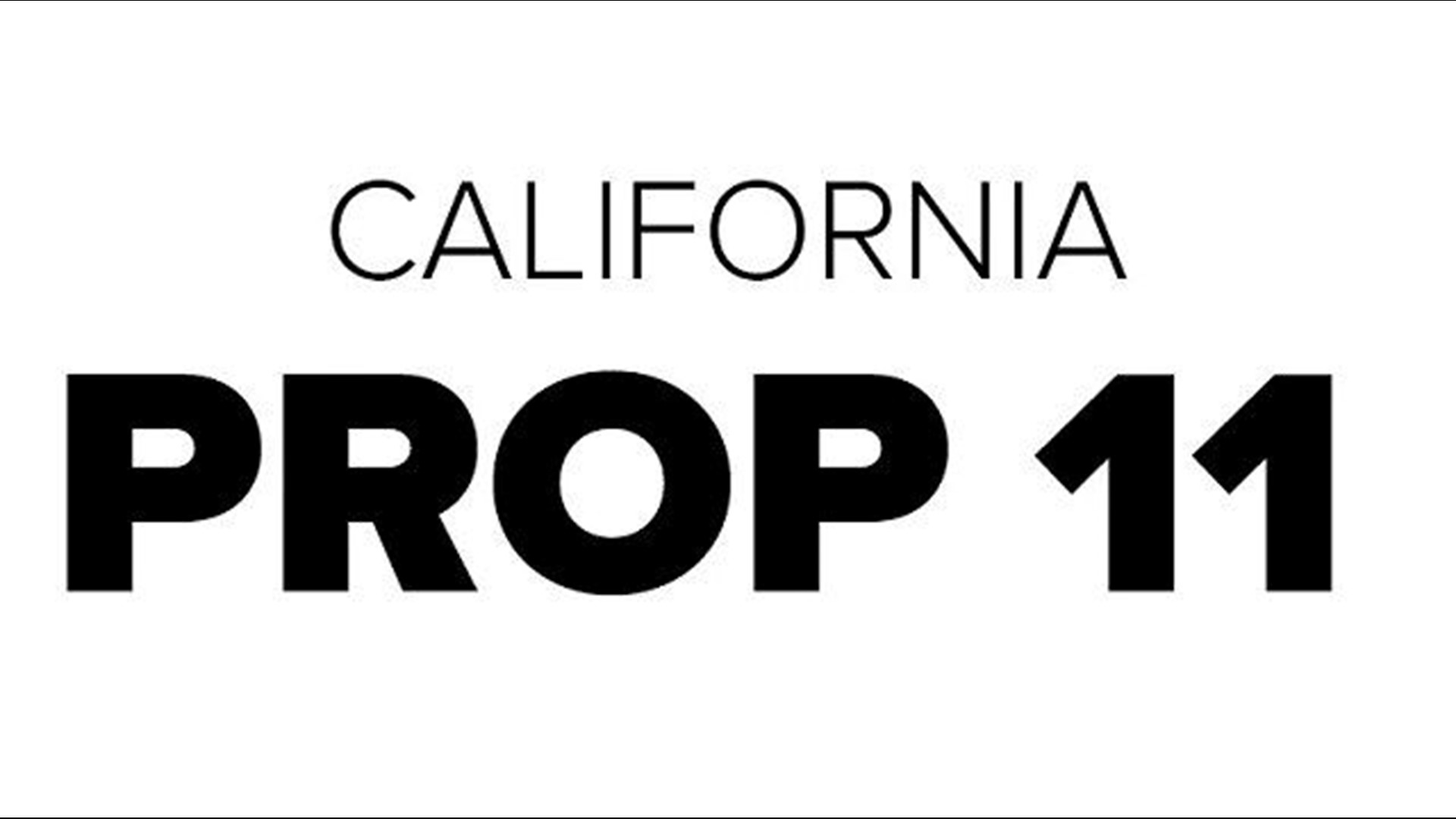 California Prop 11 Numbers show proposition affecting emergency