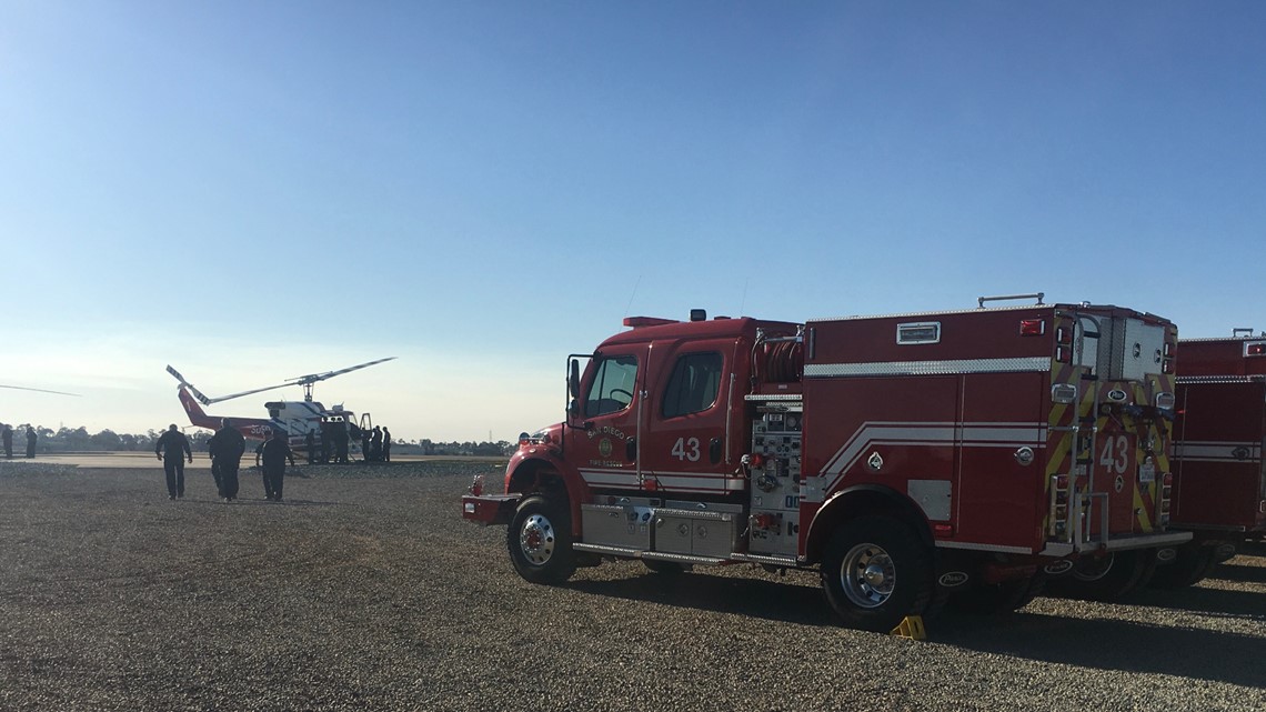 San Diego Fire-Rescue Department staff increased amid Red Flag Warning ...