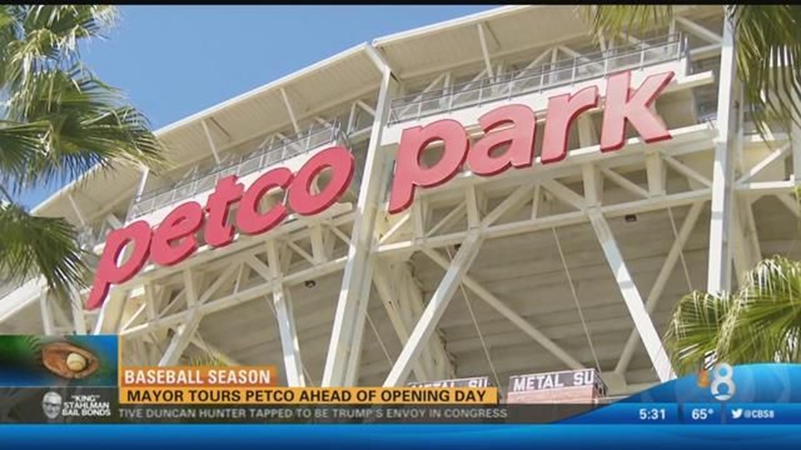Mayor tours Petco Park ahead of Opening Day